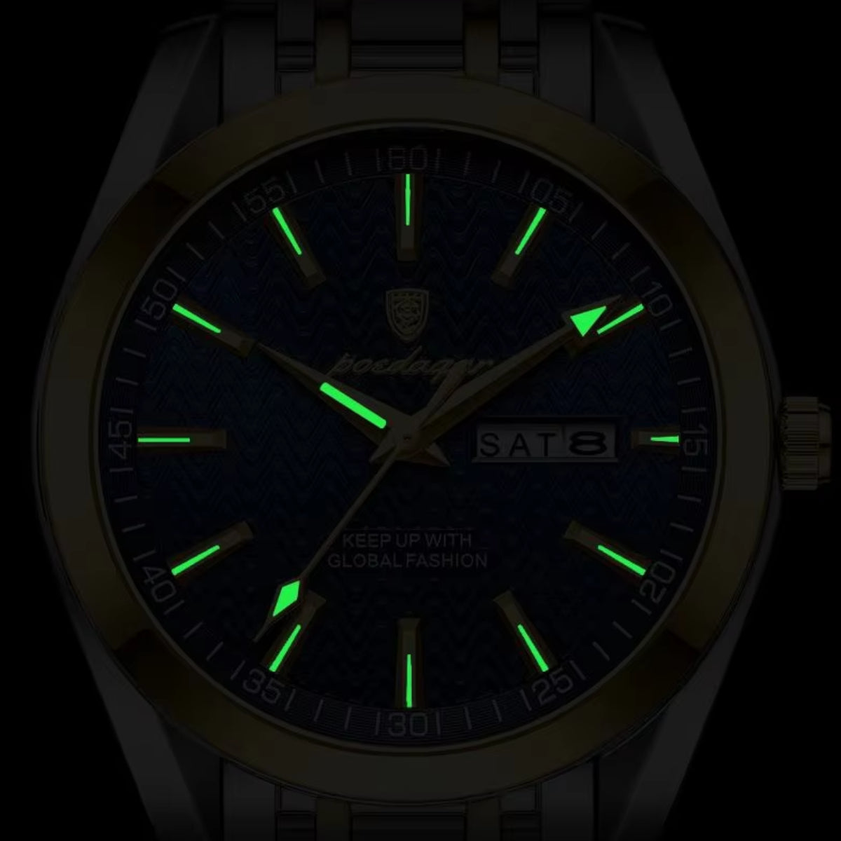 Luxury Fashion Business Wristwatches Stainless Steel Strap