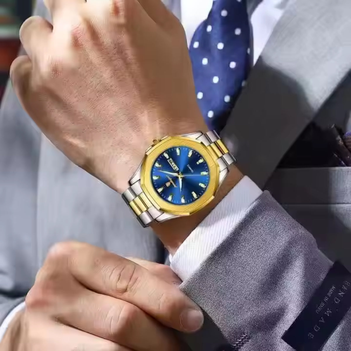 Luminous Original Stainless Steel Sport Waterproof Quartz Watches