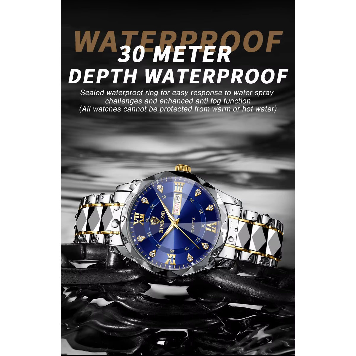 Fashion Stainless Steel Quartz High Quality Luxury Watches