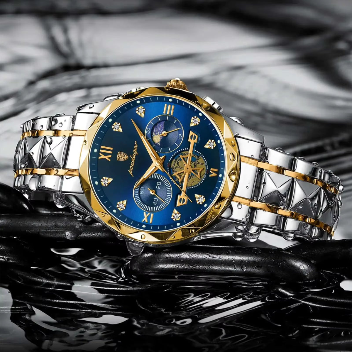 Original Chronograph Waterproof Luminous Quartz Stainless Steel Watches