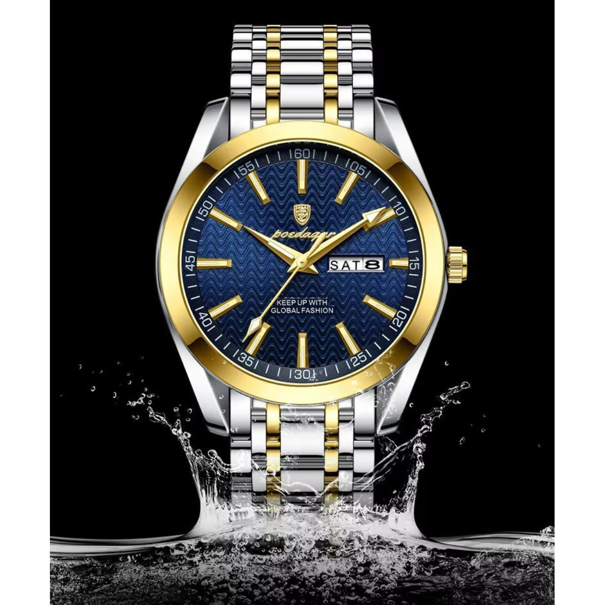 Luxury Fashion Business Wristwatches Stainless Steel Strap