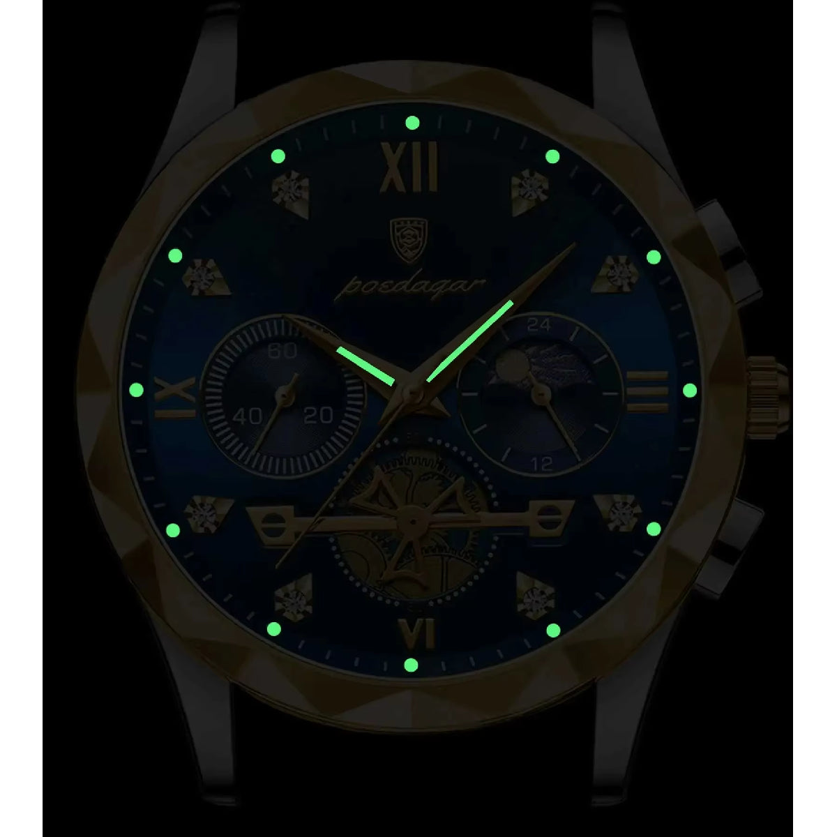 Original Chronograph Waterproof Luminous Quartz Stainless Steel Watches